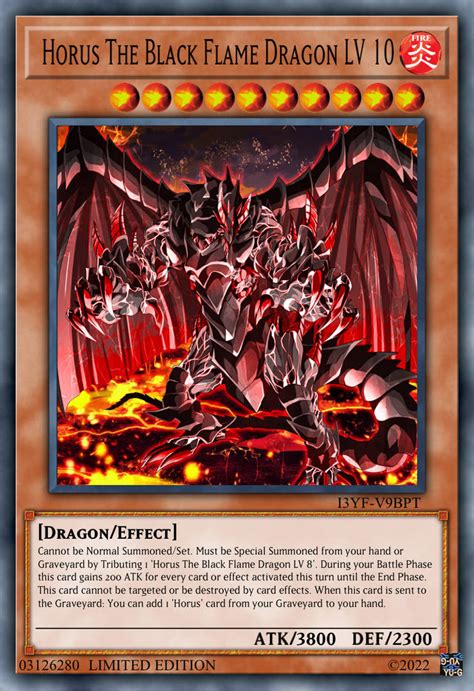 horus the black flame dragon lv10|horus yugipedia.